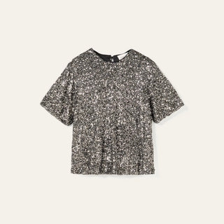 Meera SILVER Sequin tee *NEW*