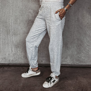 Light heather grey college joggers *NEW*