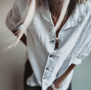 Marcia linen white blouse *NEW*