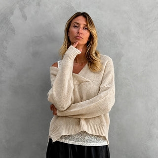 Banditas beige cross jumper *NEW*