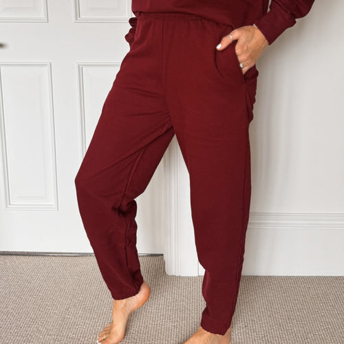 Burgundy College joggers *NEW*