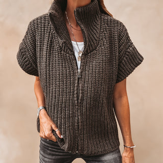 Khaki  Zip knit *NEW*