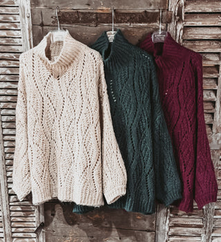 SAID BURGUNDY vintage knit *NEW*