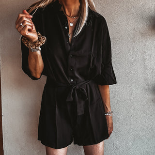 Pia black playsuit *NEW*