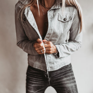 Billy washed grey jacket *NEW*
