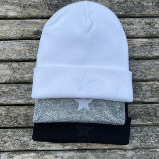 White STAR beanie *NEW*