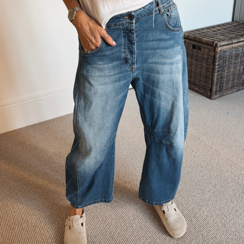 Blue Barcelona barrel jeans *NEW*