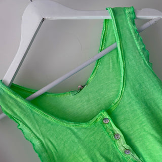IBIZA tank top with buttons *LOTS OF COLOURS AVAILABLE* NEW!!
