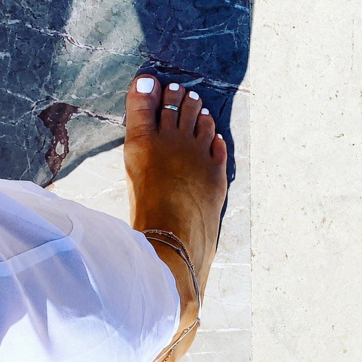Sterling silver toe ring