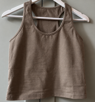 Light taupe Crop tank top *NEW*