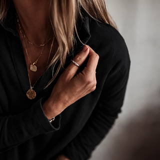 BLACK Whisper v neck collar sweatshirt *NEW*