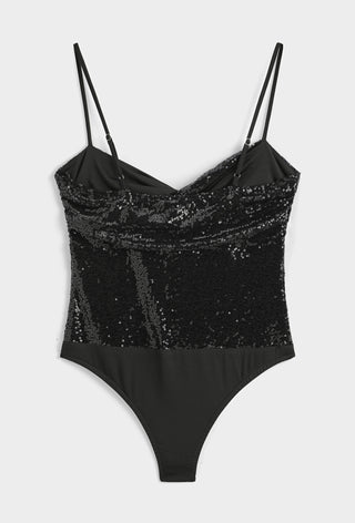 BLACK Sequin bodysuit *NEW*