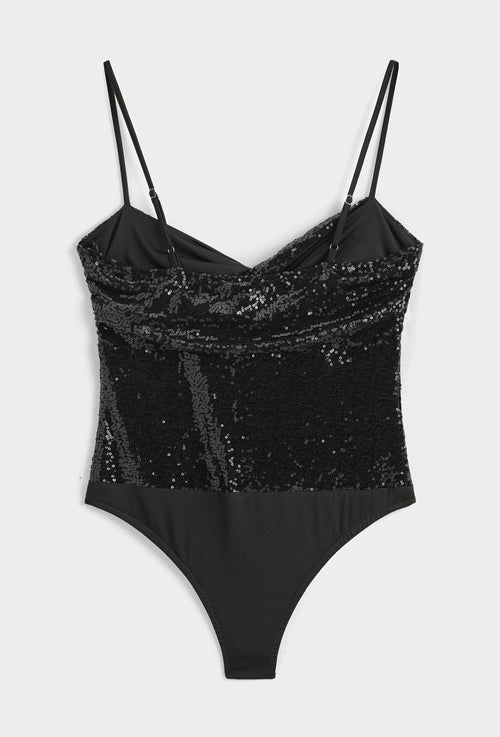 BLACK Sequin bodysuit *NEW*