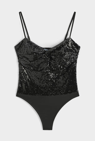 BLACK Sequin bodysuit *NEW*