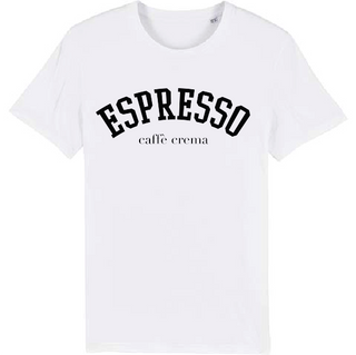 ESPRESSO white tee *boyfriend fit* *NEW*