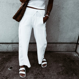 Ultimate WHITE jogger palazzo's
