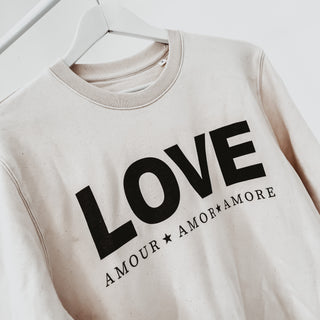 Vintage white LOVE sweatshirt