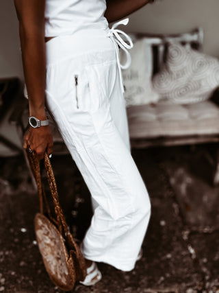 Ultimate WHITE jogger palazzo's