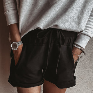 BLACK cotton ultimate jogger shorts *NEW*