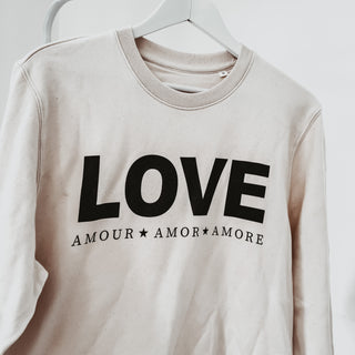 Vintage white LOVE sweatshirt