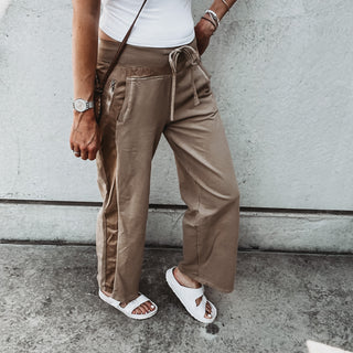 Ultimate TAUPE TAN jogger palazzo's *NEW*