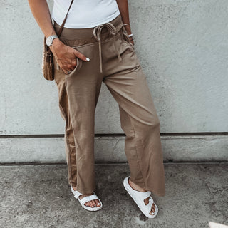 Ultimate TAUPE TAN jogger palazzo's *NEW*