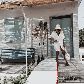 Oversized Sicily WHITE linen beach shirt dress with pockets *new* *relaxed fit*