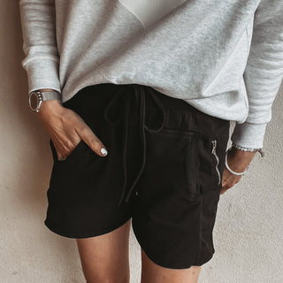 BLACK cotton ultimate jogger shorts *NEW*