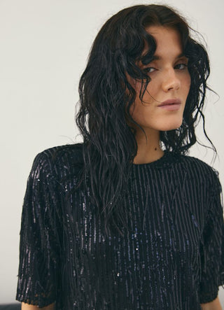 Black Leanna sequin dress *NEW*