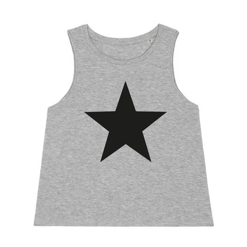 Grey vest with black star