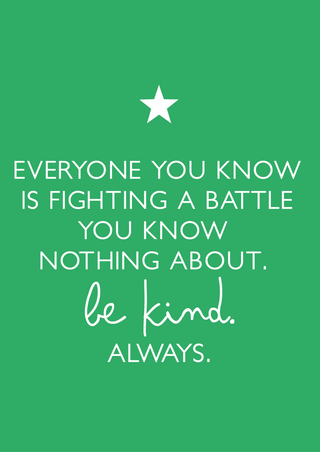 Be kind A4 print