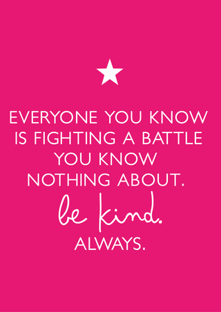 Be kind A4 print