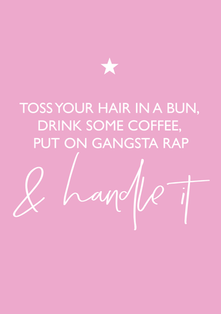 Handle it A4 print (pink or grey)