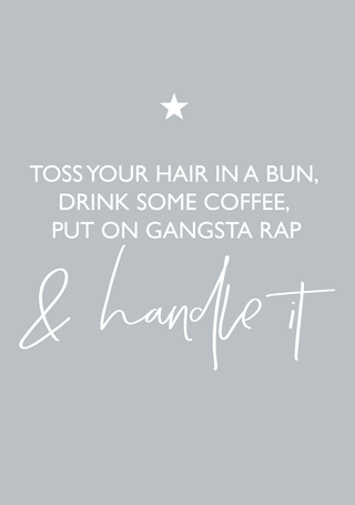 Handle it A4 print (pink or grey)