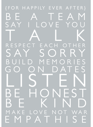 For happily ever after A4 print (grey or hot pink)