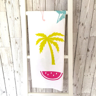 All the good things tea towel