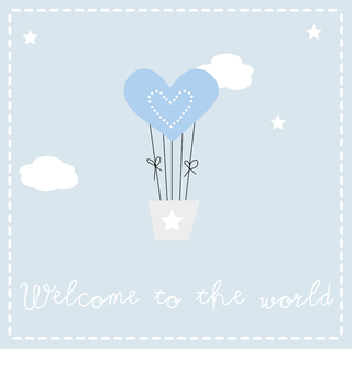 Welcome to the world balloon (girl or boy)
