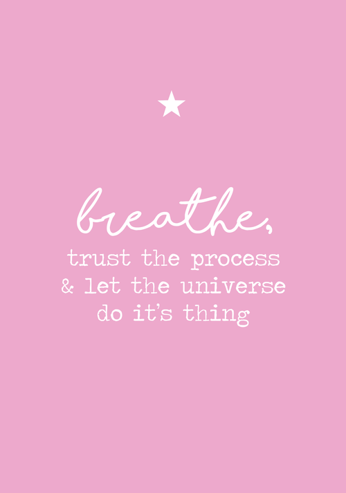 Breathe, universe A4 print