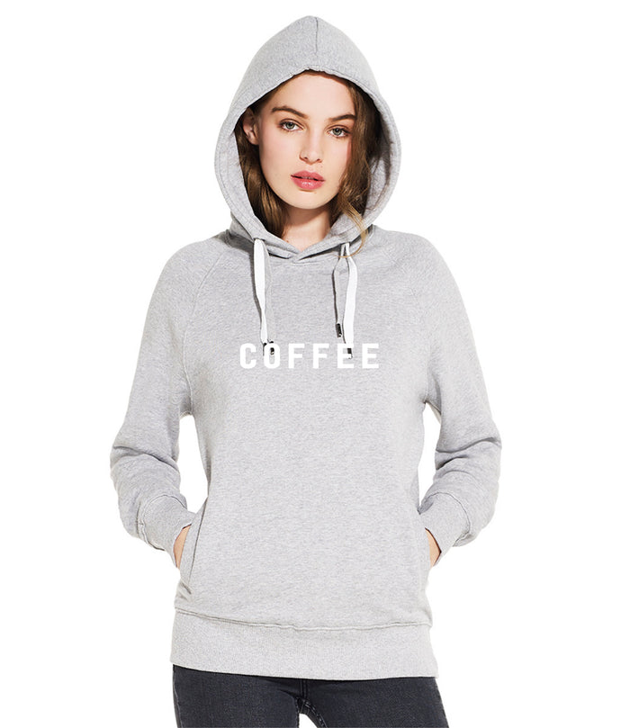 COFFEE on grey hoody