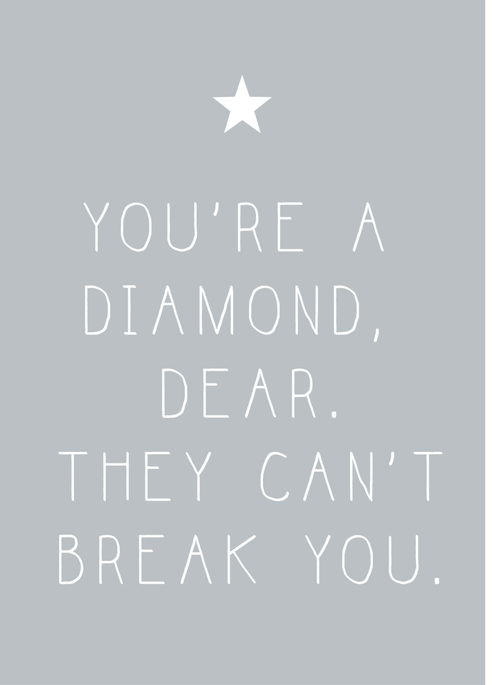 Diamond dear A4 print