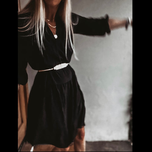 Siena floaty black dress *new*