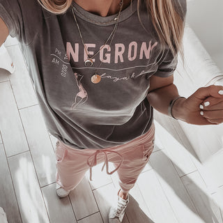 NEGRONI playa & bar light vintage charcoal tee *boyfriend fit* *back in stock*