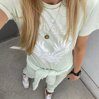 Light mint Eagle tee *boyfriend fit*
