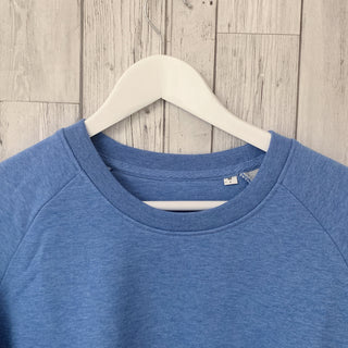 Plain denim blue sweatshirt