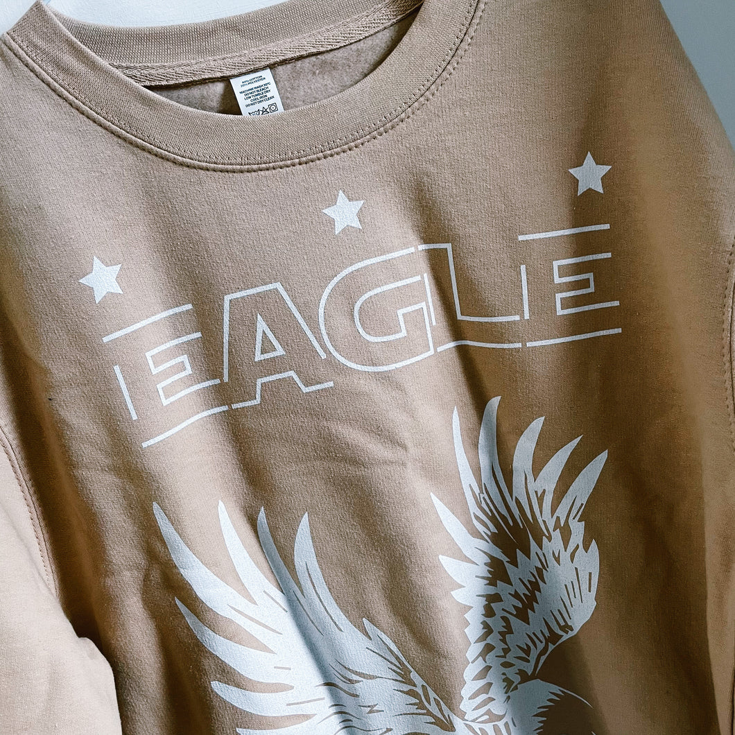 Nude grey  eagle sweatshirt (size 14)