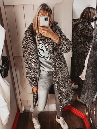 Grey tiger sweatshirt *super slouchy fit* *now half price*