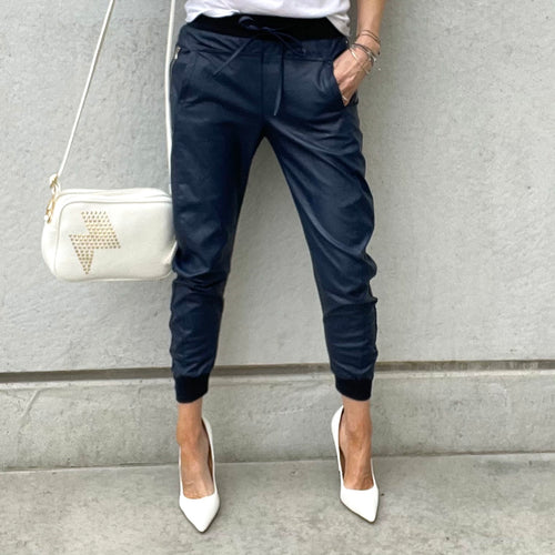 Full faux leather NAVY ULTIMATE joggers *NEW*