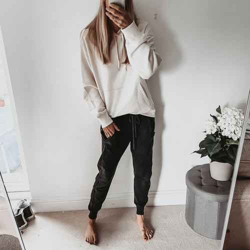 Plain oatmeal  hoody size 12-14
