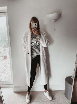 Grey tiger sweatshirt *super slouchy fit* *now half price*