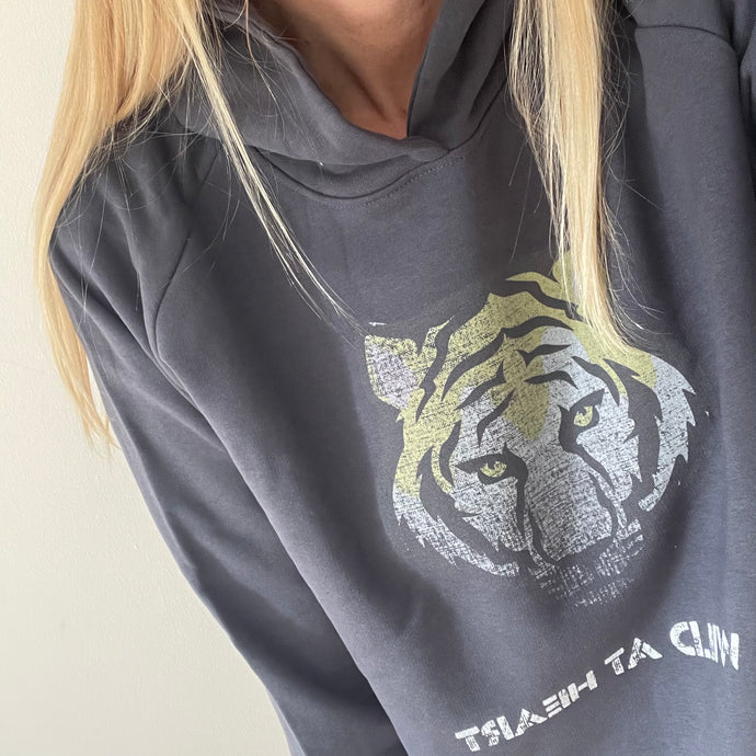 Charcoal lion hoody (large)